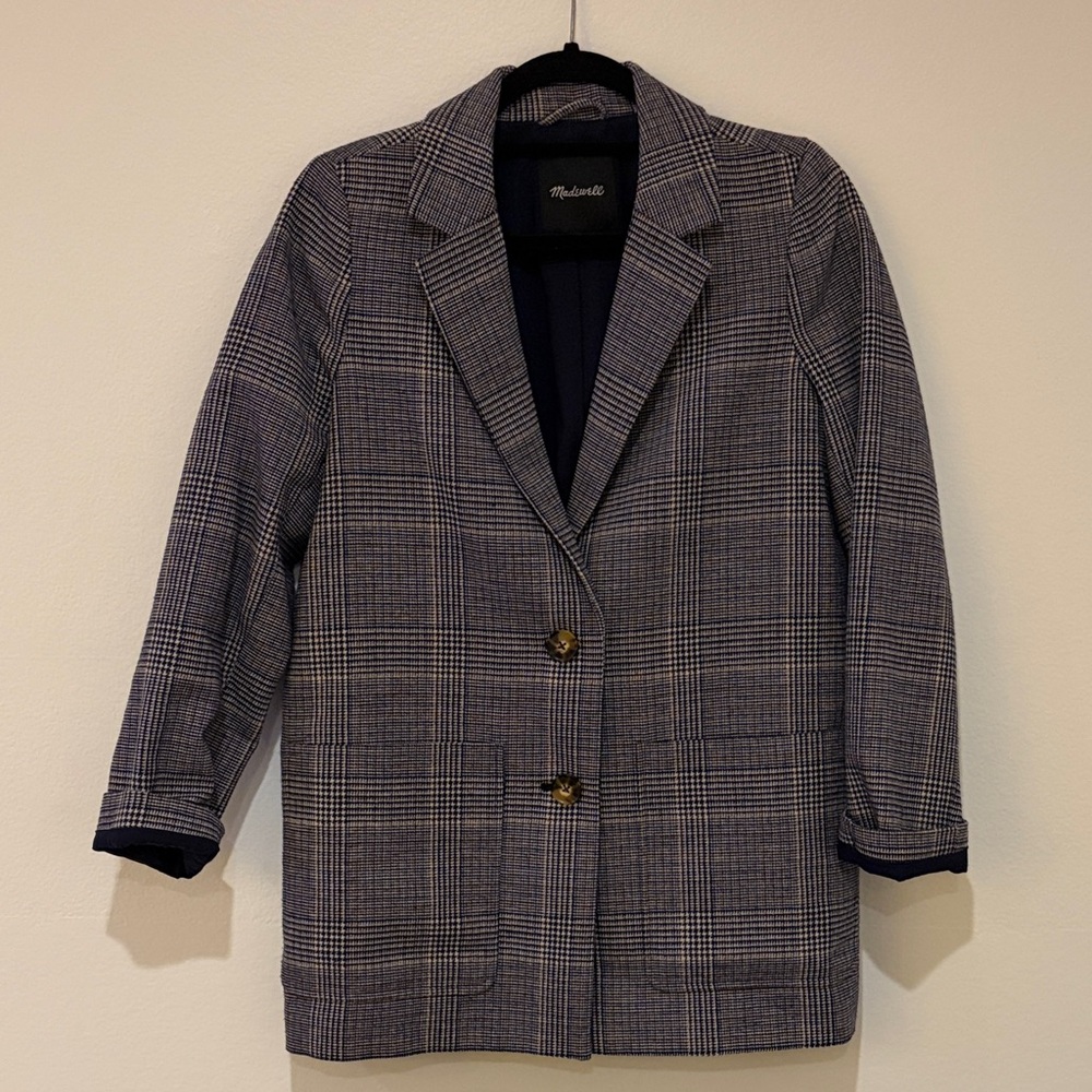 Madewell Plaid Blazer